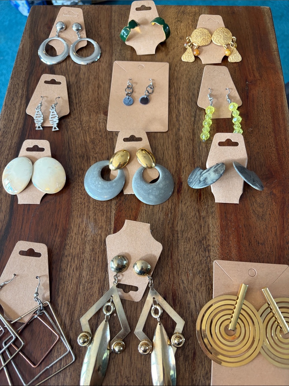 Assorted Vintage Pre-Loved Earrings - Unbranded